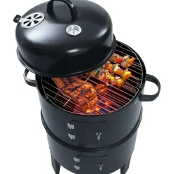 3-in-1 hiilisavustin bbq-grilli 40x80 cm