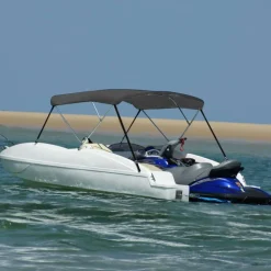 3-kaarinen bimini-kate, antrasiitti 183x140x137 cm