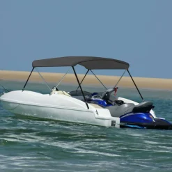 2-kaarinen bimini-kate, antrasiitti 180x150x110 cm