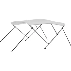 3-kaarinen bimini-kate, valkoinen, 183x140x137 cm